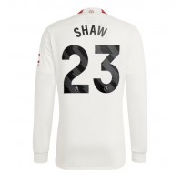 Dres Manchester United Luke Shaw #23 Tretina 2023-24 Dlhy Rukáv